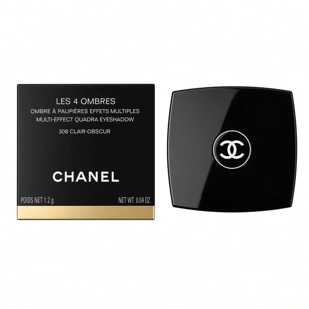 MSRP $74 | Chanel 4 Ombres Multi-Effect Quadra Eyeshadow in 308 Clair-Obscur